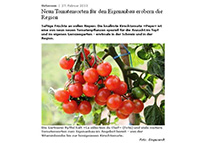 <b>neun tomatensorten für den eigenanbau erobern die region</b></br> jungfrau zeitung 