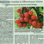 <b>bald mehr gemüse in olbernhauer gärten</b></br> wochenspiegel erzgebirge