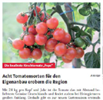 <b>acht tomatensorten für den eigenanbau erobern die region</b></br>my heimat königsbrunner